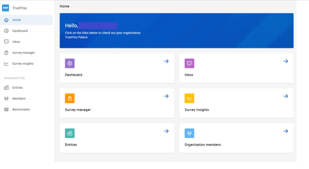 View of TrustYou's Customer Experience Dashboard.